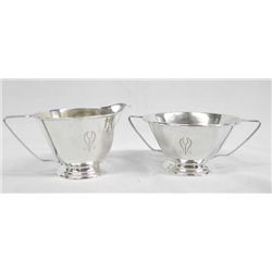 Wallace Sterling Silver Cream and Sugar Pair