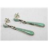 Image 1 : Vintage Zuni Sterling Turquoise Earrings-- E Lupee