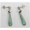 Image 2 : Vintage Zuni Sterling Turquoise Earrings-- E Lupee