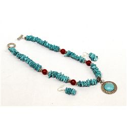 Handcrafted Southwestern Necklace & Earrings Set