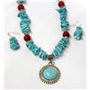 Image 2 : Handcrafted Southwestern Necklace & Earrings Set