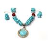 Image 3 : Handcrafted Southwestern Necklace & Earrings Set