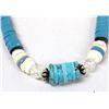 Image 2 : Santo Domingo Turquoise Shell Heishi Necklace