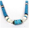 Image 3 : Santo Domingo Turquoise Shell Heishi Necklace