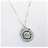 Image 2 : Vintage Zuni Sterling Turquoise Inlay Pendant