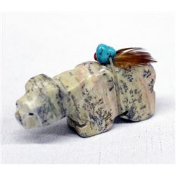 Navajo Carved Dolomite Bear Fetish