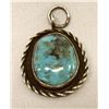 Image 1 : Vintage Navajo Sterling Turquoise Pendant
