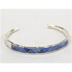 Vintage Sterling Denim Lapis Bracelet--Hayes