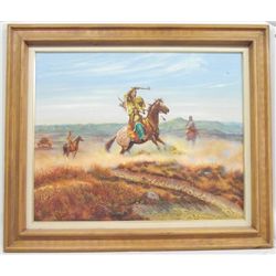 Original Framed Painting - White Eagle