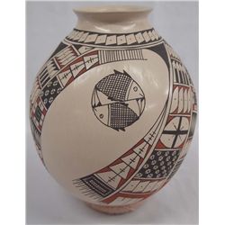 Mata Ortiz Polychrome Double Fish Jar - Gaona