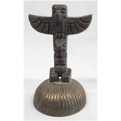 Brass Totem Pole by Cygnus Inc. Edmonds, WA