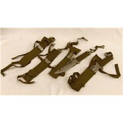 Four Bekizo Military Style Knives