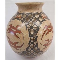 Mata Ortiz Marbleized Polychrome Lizard Pottery