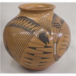 Mata Ortiz Fish Polychrome Painted Jar-Jesus Tena