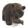 Image 3 : Carved Wooden Bear with Fish