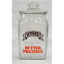 Vintage Seyfert's Original Butter Pretzels Jar