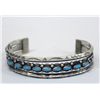 Image 1 : Navajo Sterling Turquoise Cuff Bracelet