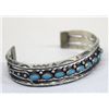 Image 2 : Navajo Sterling Turquoise Cuff Bracelet