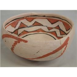 Prehistoric Polychrome Jeddito Geometric Bowl
