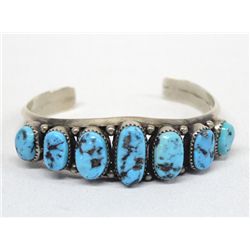 Navajo Sterling Turquoise Bracelet - RG