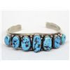 Image 1 : Navajo Sterling Turquoise Bracelet - RG