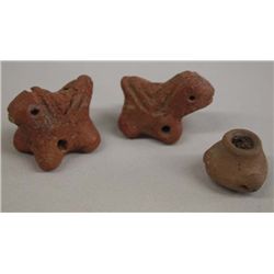Colima Precolumbian Clay Fetish Beads 500-1000 AD