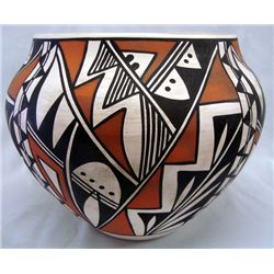 Acoma Traditional Polychrome Pottery by L Joe