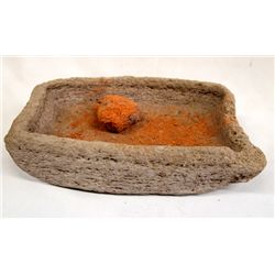 Prehistoric Mimbres Stone Metate Bowl 750-1100 A.D