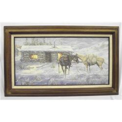 Original Oil on Canvas Cowboy Painting--G. Dahler
