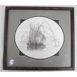 Framed and Certified Mallard Print- Blaine Billman