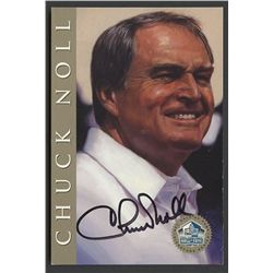 Chuck Noll Signed 4x6 HOF Postcard (PA LOA)