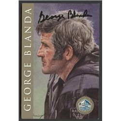 George Blanda Signed 4x6 HOF Postcard (PA LOA)