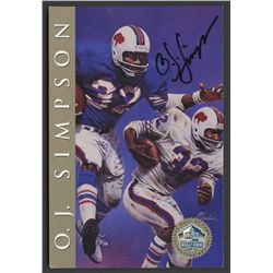 O.J. Simpson Signed 4x6 HOF Postcard (PA LOA)