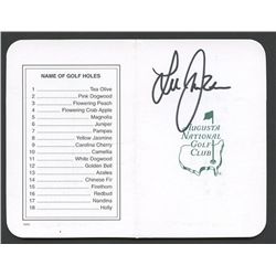 Lee Janzen Signed Masters Scorecard (PSA)