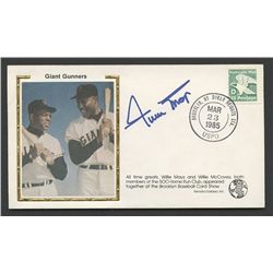 Willie Mays Signed Giants FDC (PSA)
