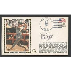Mark McGwire Signed Athletics FDC (GA)