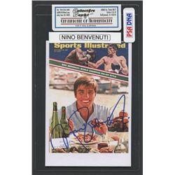 Nino Benvenuti Signed 3x5 Photo (PSA)