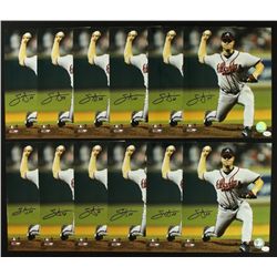 Lot of (12) Joey Devine Signed Braves 8x10 Photos (OnlineCOA)
