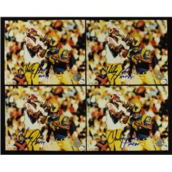 Lot of (4) Charley Taylor Signed Redskins 8x10 Photos Inscribed "HOF 84" (Online COA)