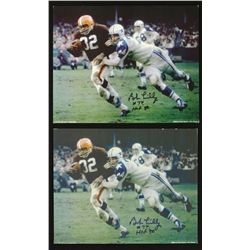 Lot of (2) Bob Lilly Signed Cowboys 8x10 Photos Inscribed "HOF 80" (PA LOA)
