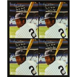Lot of (4) Paul Blair Signed Yankees 8x10 Photos Inscribed "To a Great Yankee Fan" (PA LOA)