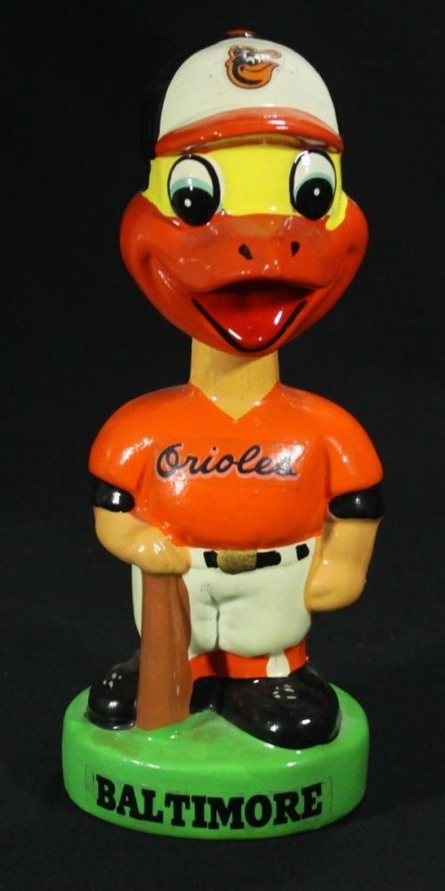 1960's Baltimore Orioles Vintage Bobblehead Nodder with Original Box