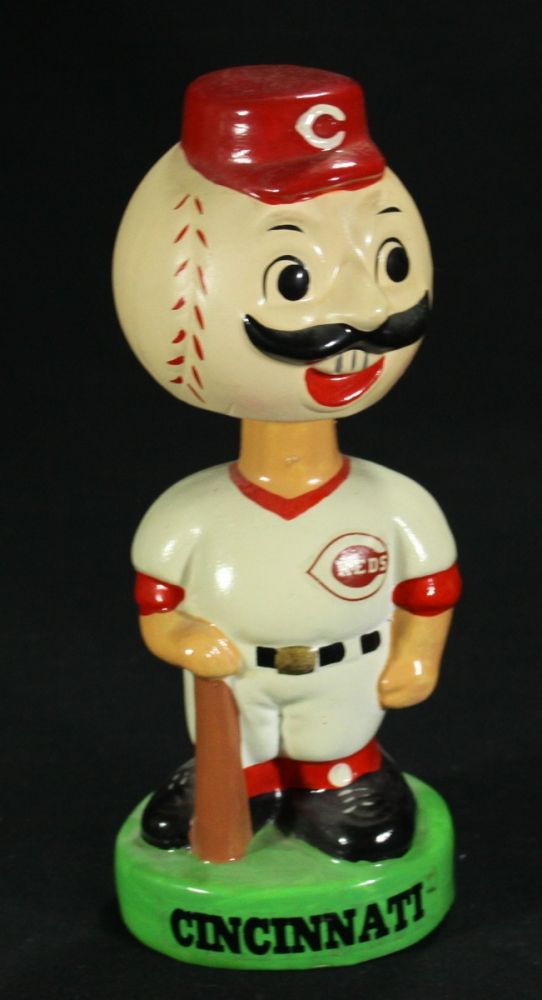 1960's Cincinnati Reds Vintage Bobblehead Nodder with Original Box