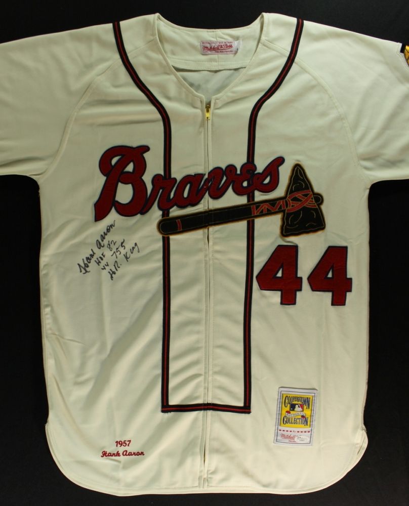 1957 hank aaron jersey