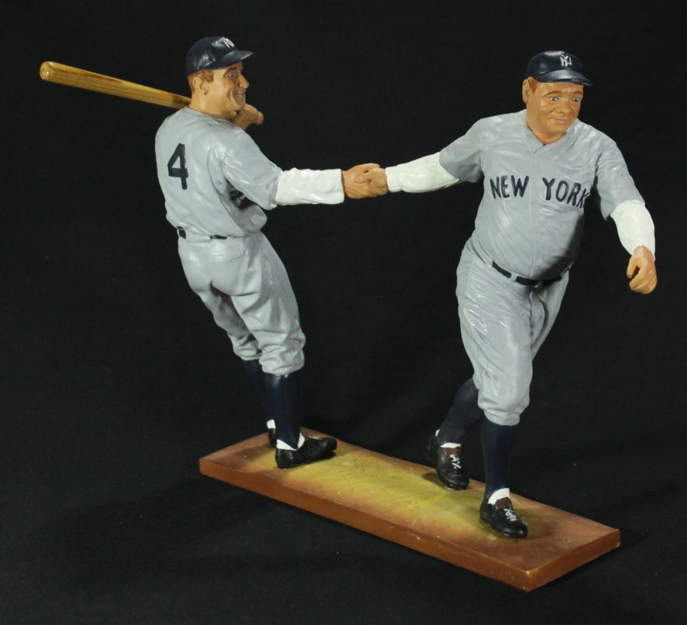 Babe Ruth & Lou Gehrig LE Salvino Prestige Series Baseball Figurine