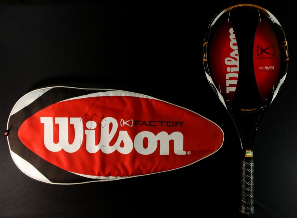 Venus Williams Signed Wilson Tennis Racquet Case & Tennis Racquet (JSA COA)