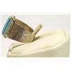 Image 3 : Zuni Turquoise Sterling Silver Men's Ring - Shirley Quam