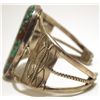 Image 3 : Old Pawn Navajo Crow Springs Turquoise Sterling Silver Cuff Bracelet - ADY