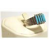 Image 2 : Zuni Turquoise Sterling Silver Men's Ring - Shirley Quam