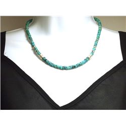Navajo Turquoise Sterling Silver Necklace - Tommy Singer